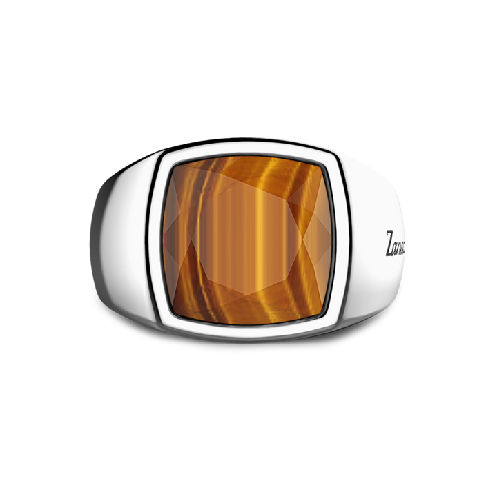 Silver & Tiger's Eye Ring