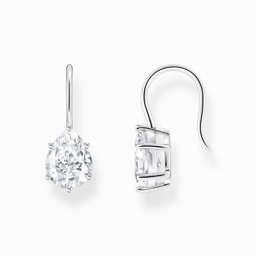 Silver and CZ Earrings