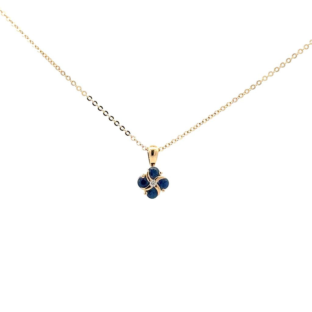 Sapphire & Diamond Pendant