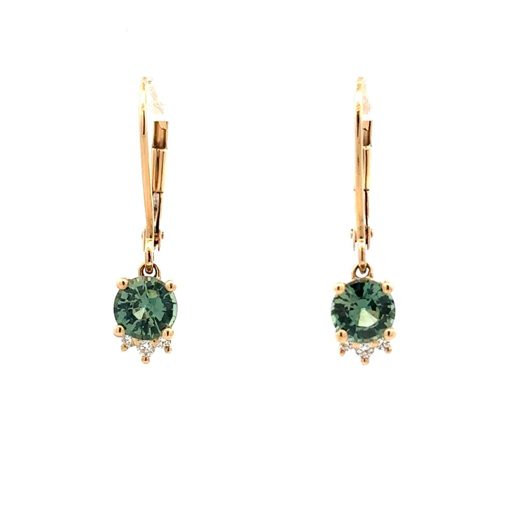 Green Sapphire Earrings