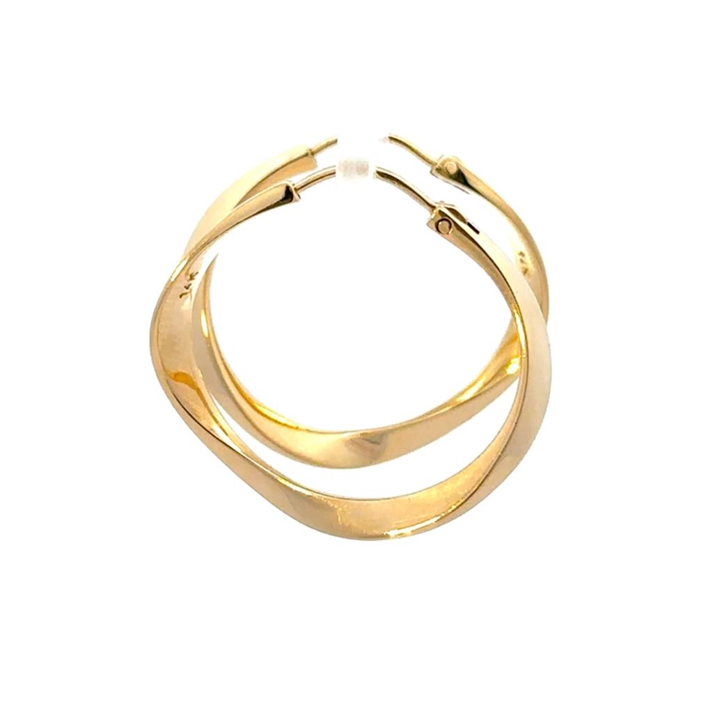 Flat Twist Hoops