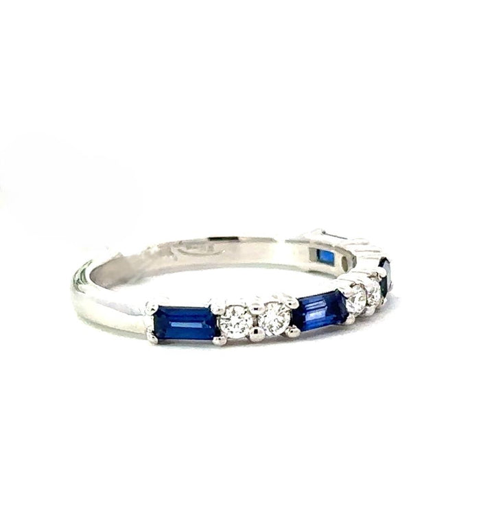 Sapphire and Diamond Ring/Anniversary Band
