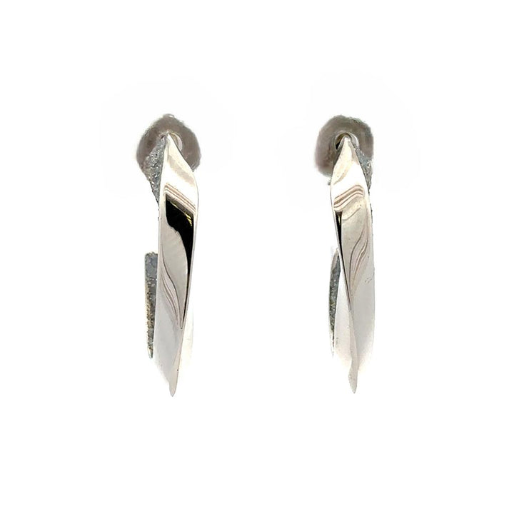 Silver Oval Hoops