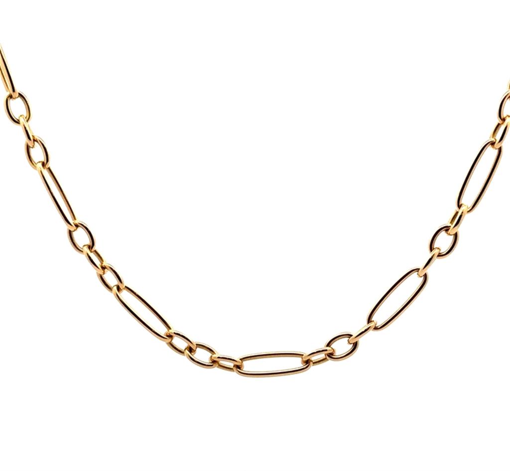 18K Yellow Gold Necklace - 18 Inches