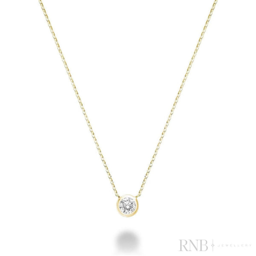 Solitaire Diamond Pendant - 0.33 ct