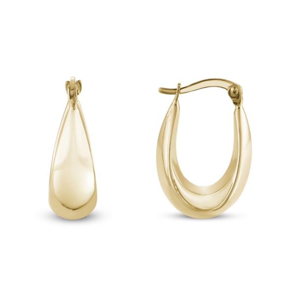 Tear Drop Shaped Hoops