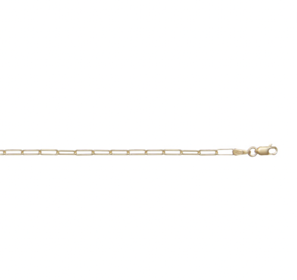 Paperclip Link Chain - 18 Inches