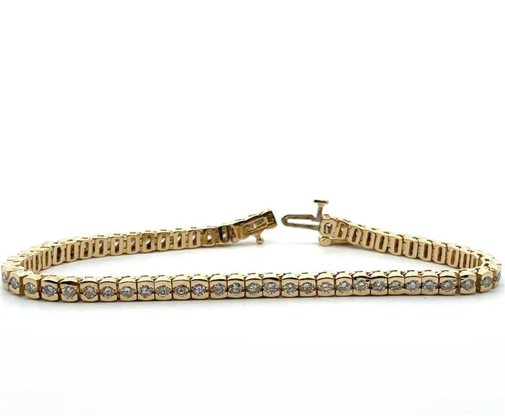 Yellow Gold Tennis Bracelet