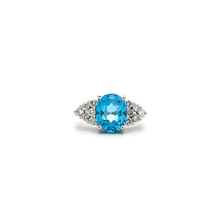 Swiss Blue Topaz Ring