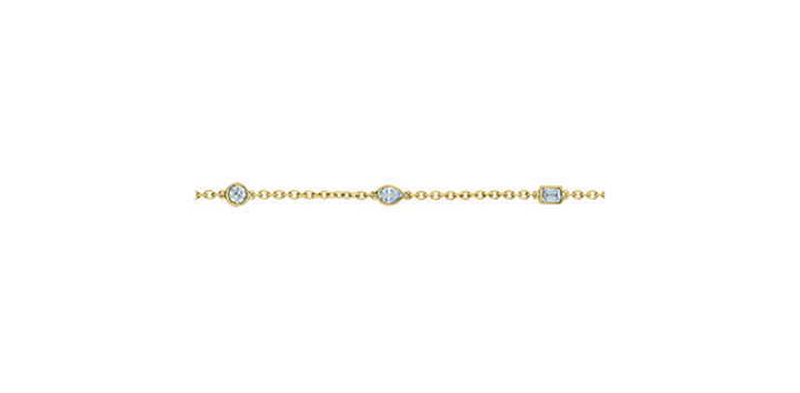 Lab Grown Diamond Station Bracelet