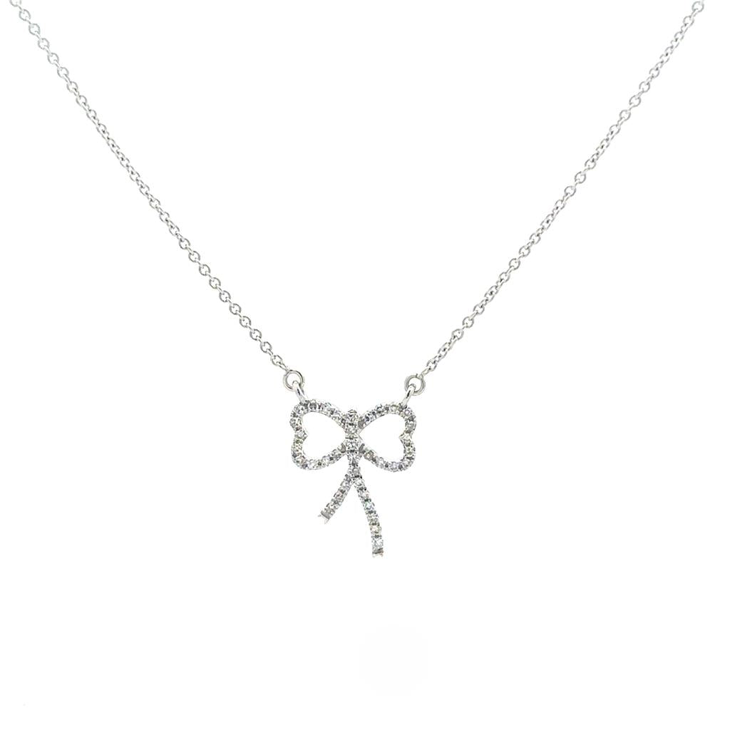 White Gold & Diamond Bow