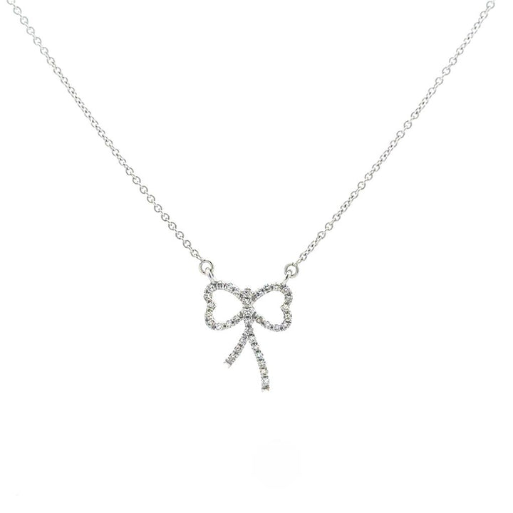 White Gold & Diamond Bow