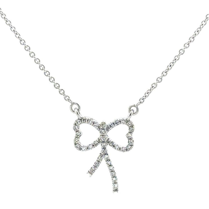 White Gold & Diamond Bow
