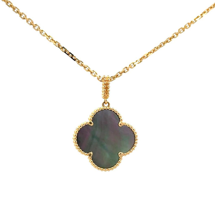Yellow Gold and Mother of Pearl Pendant