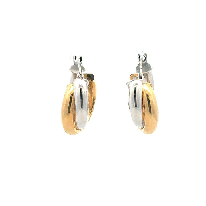 Two-Tone Chubby Hoops