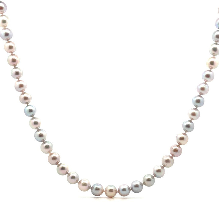 Pink & Grey Akoya Pearls - 7.5-8 mm