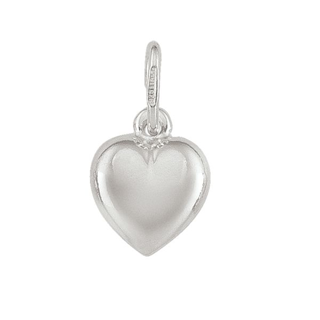 Silver Puffed Heat Pendant