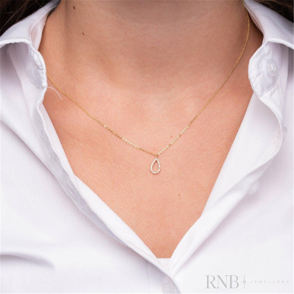 Pear Shape Diamond Pendant