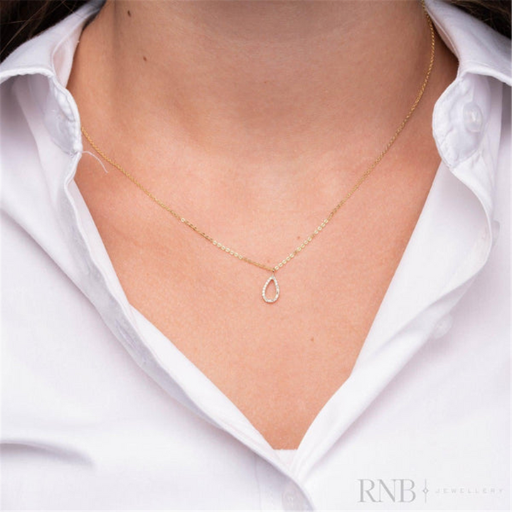 Pear Shape Diamond Pendant