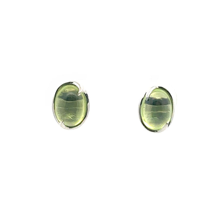 Oval Peridot Earrings