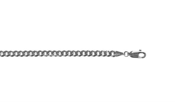 Solid White Gold Chain - 20 Inches