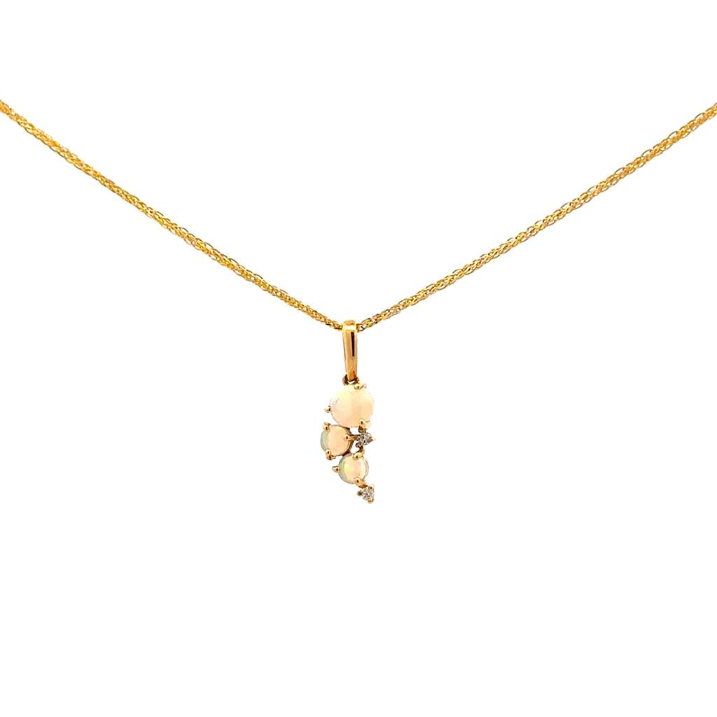 Opal & Diamond Pendant