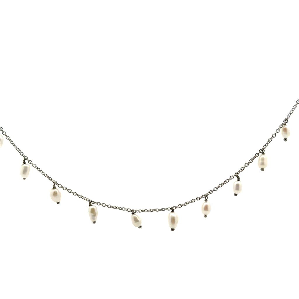 Silver & Pearl Necklace