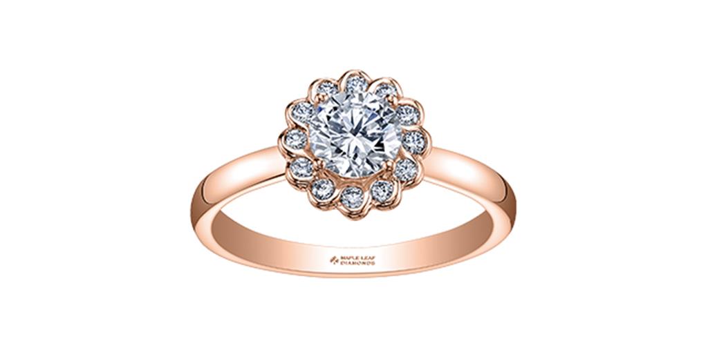 Maple Leaf Diamonds Engagement Ring