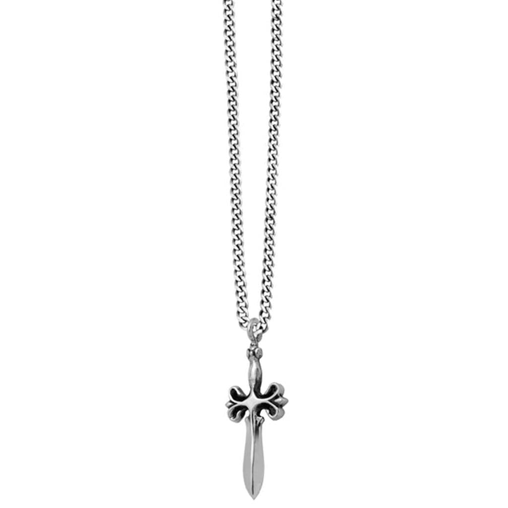 Sterling Silver Dagger Pendant and Chain