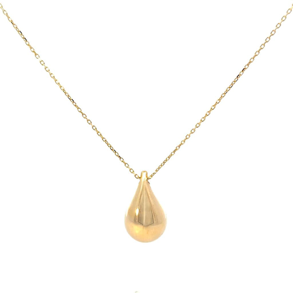 Yellow Gold Teardrop Pendant