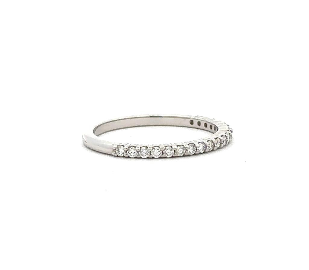 White Gold and Diamond Band