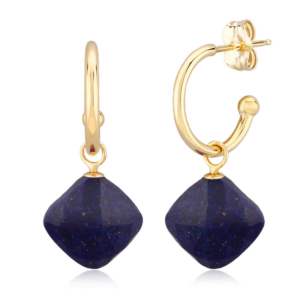 Gold and Lapis Earrings