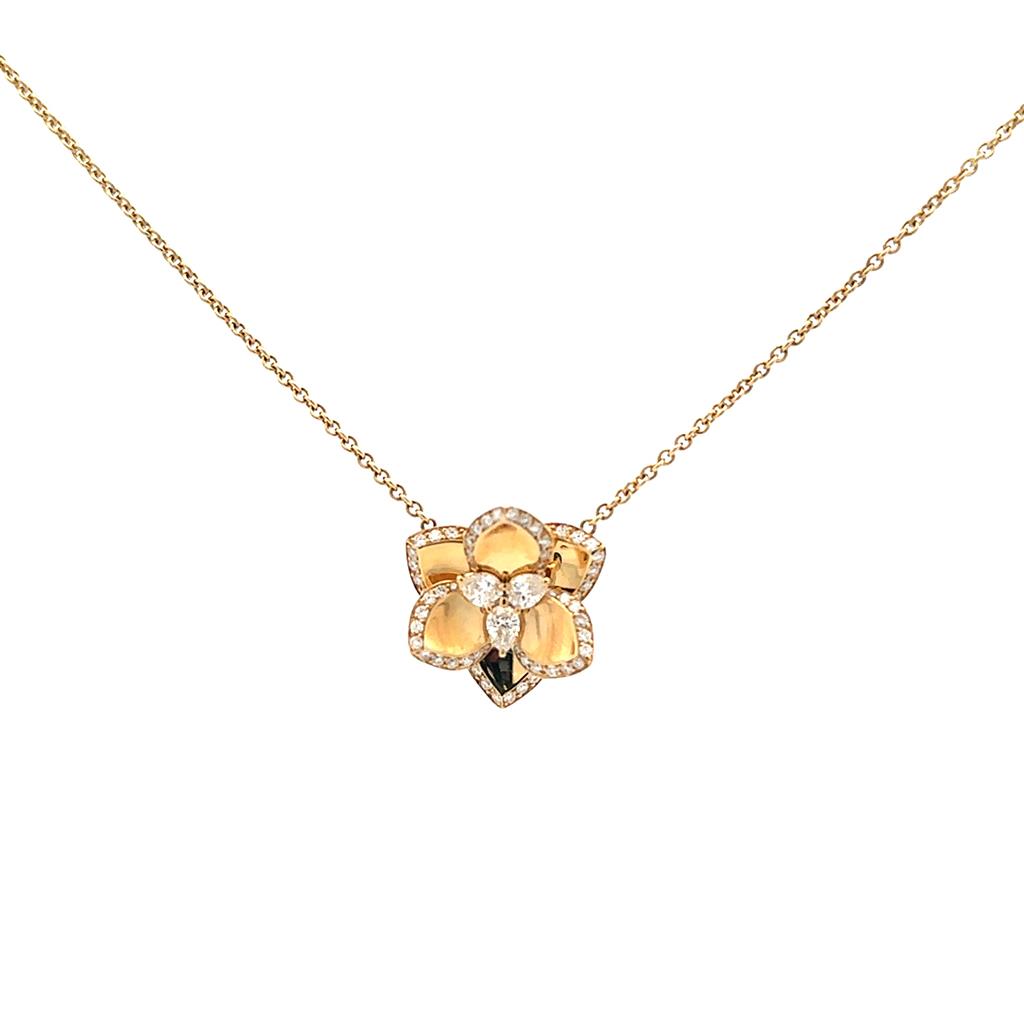 Lotus Diamond Pendant
