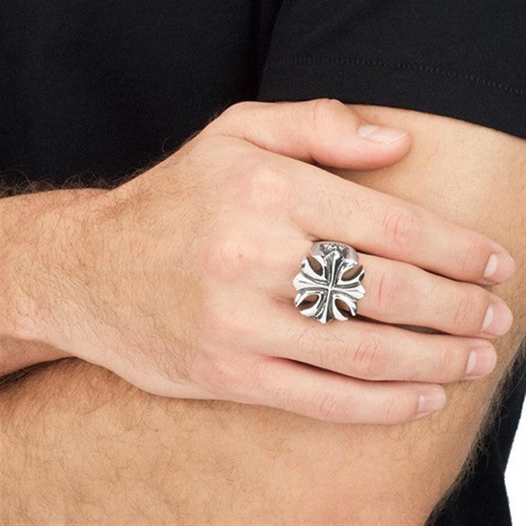 Sterling Silver Gothic Cross Ring