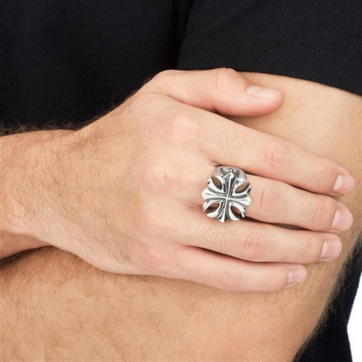 Sterling Silver Gothic Cross Ring