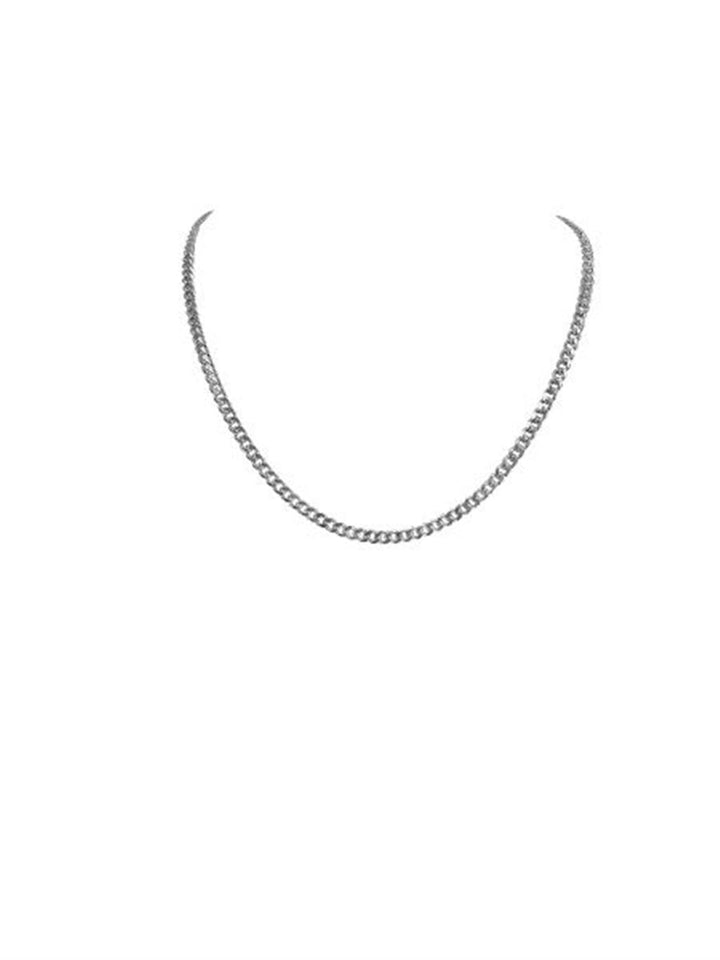 Solid White Gold Chain - 20 Inches