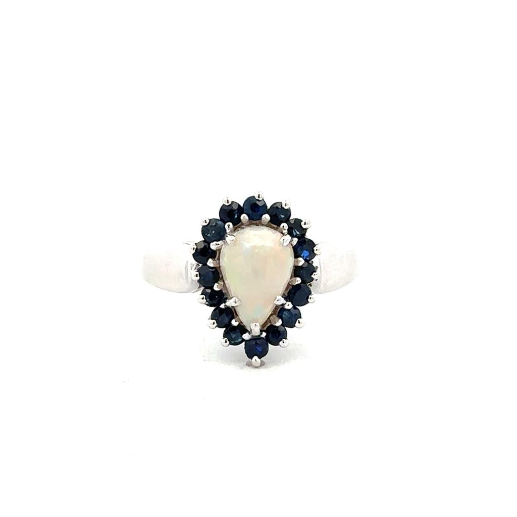 Opal & Sapphire Ring