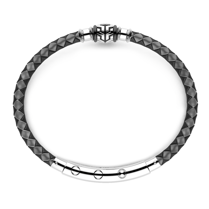 Two-Tone Grey Silicone Bracelet