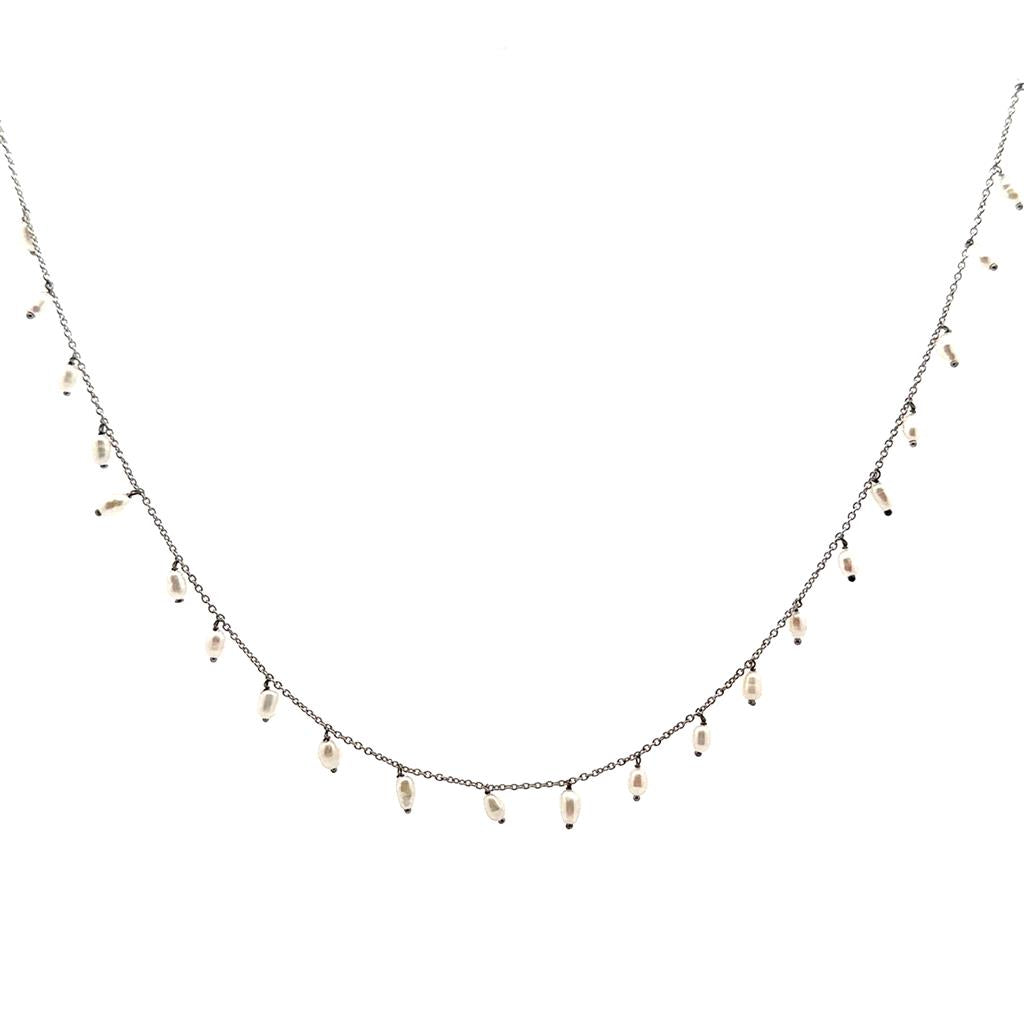 Silver & Pearl Necklace