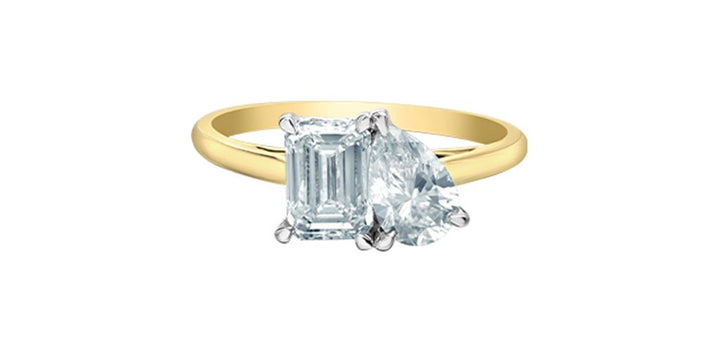 "Toi et Moi" Lab Grown Diamond Engagement Ring
