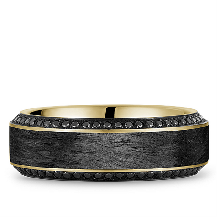 Black Diamond Wedding Band