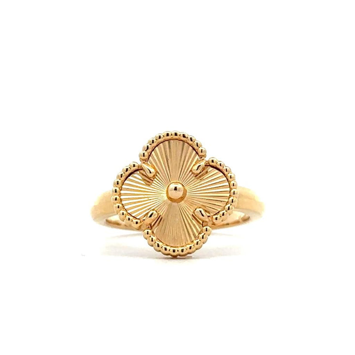 Yellow Gold Clover Ring