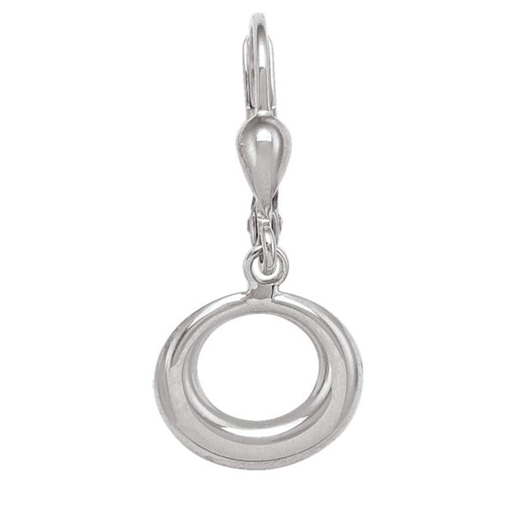 White Gold Drop Earrings