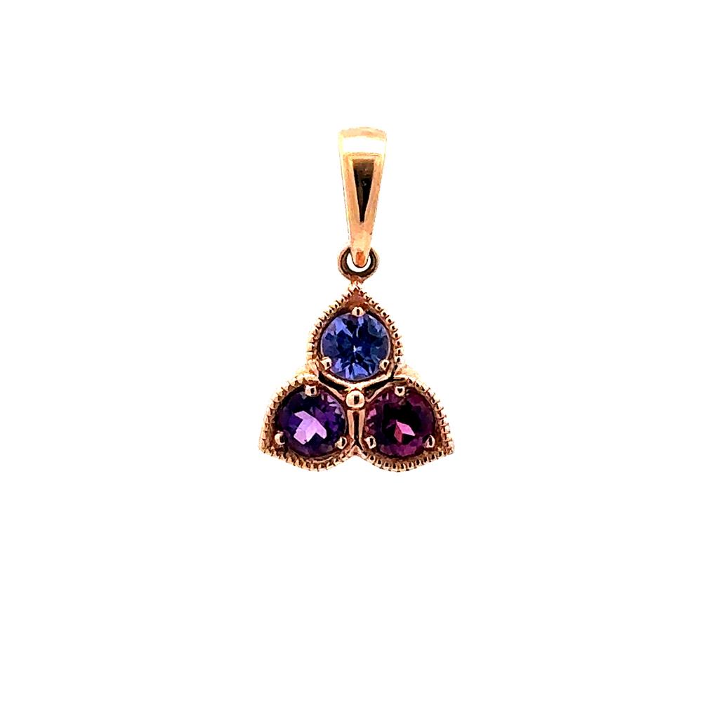 Rose Gold Multi-Stone Pendant