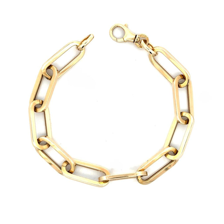 14K Gold Large Link Bracelet