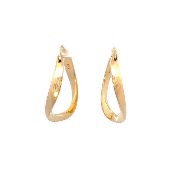 Flat Twist Hoops