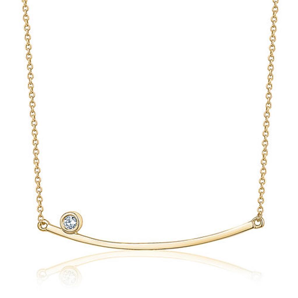 Bar Pendant with Bezel Set Diamond