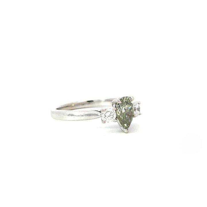 Fancy Green Lab Grown Diamond Ring