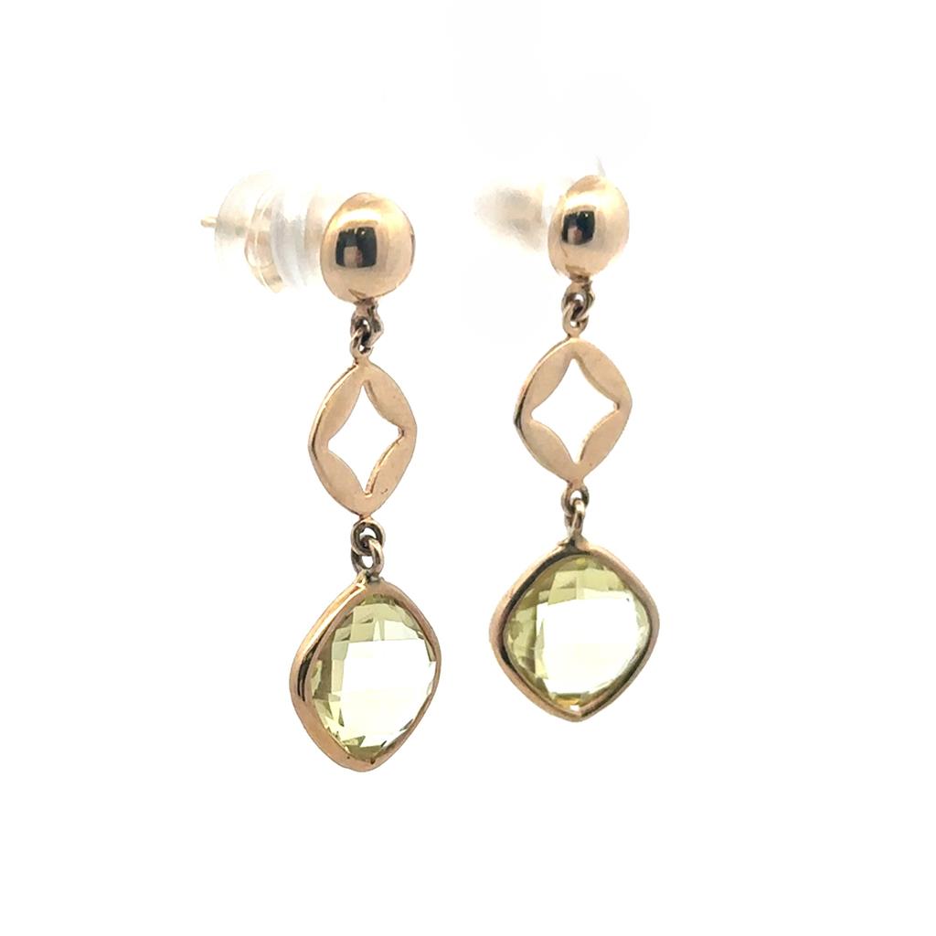 Lime Quartz Earrings