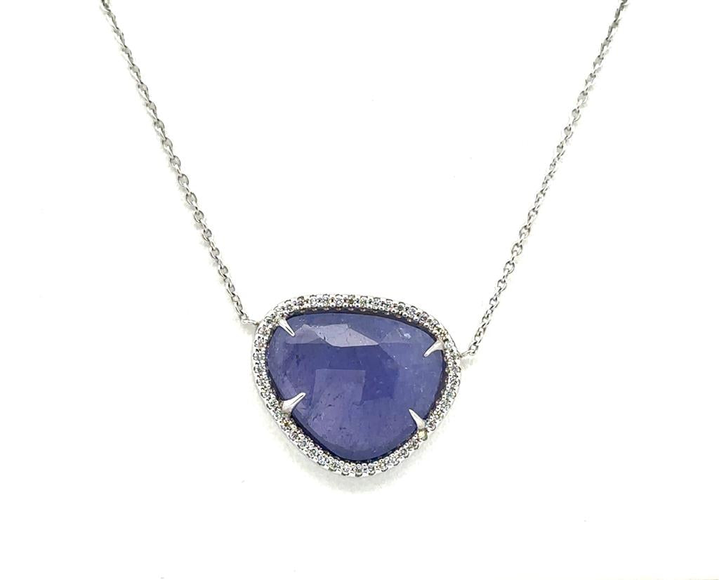Tanzanite & Diamond Pendant